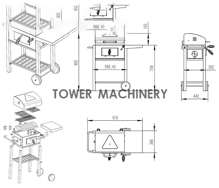 BBQ Barbecue Grill(图3)